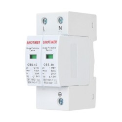 Descarcator de supratensiune AC SINOTIMER OBS-40, Tip 2, 275V, 40kA, 2 poli (L+N)